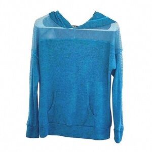 Women's Blue Hoodie Sweater